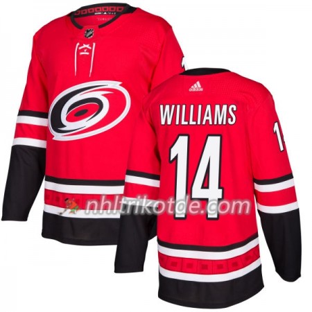 Carolina Hurricanes Trikot Justin Williams 14 Adidas 2017-2018 Rot Authentic - Herren